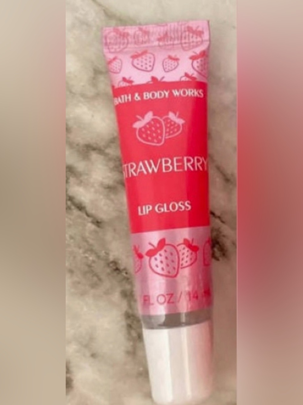 NEW: Bath & Body Works Strawberry Lip Care Gloss #1